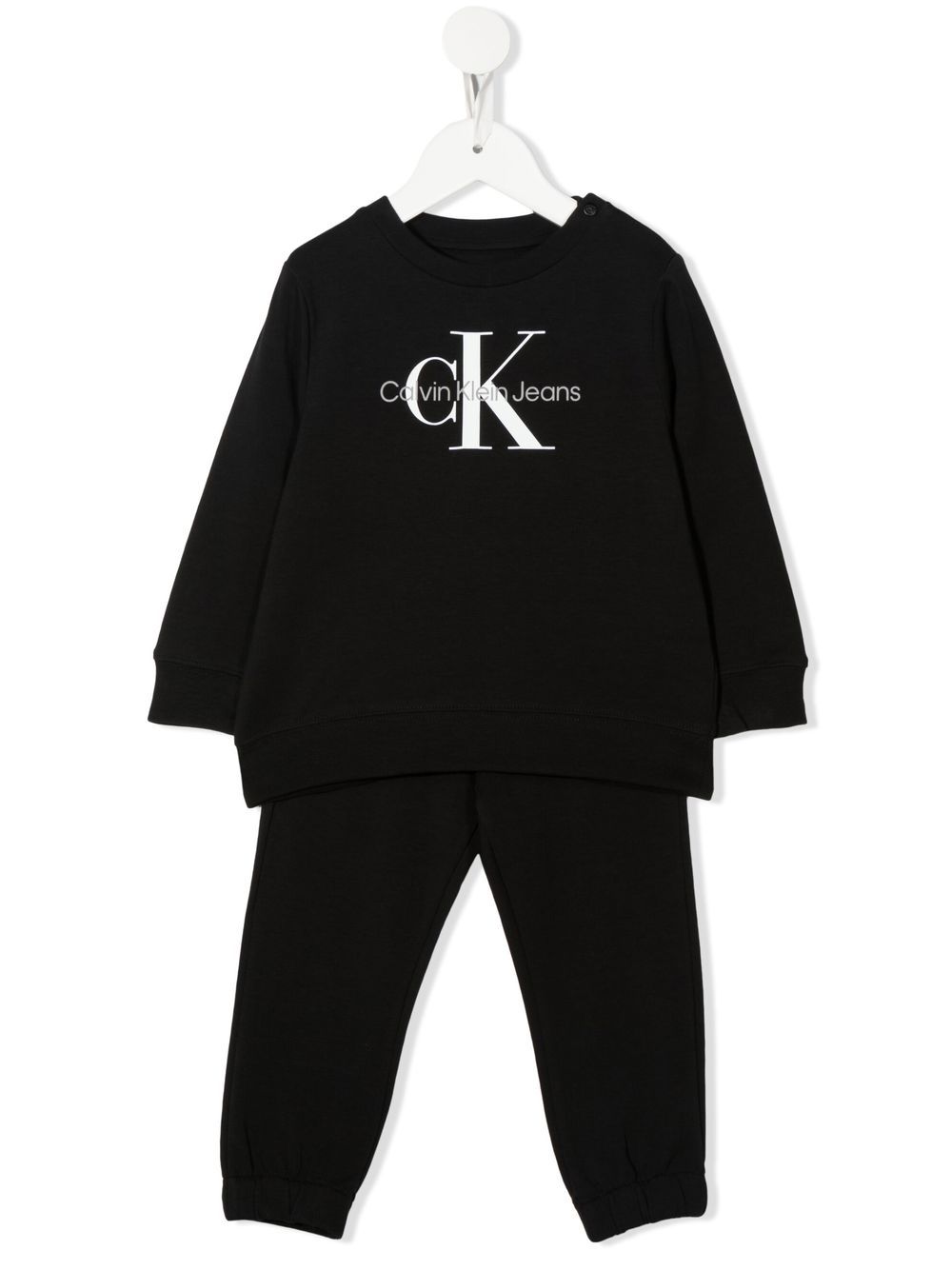 Logo-print tracksuit set - Black