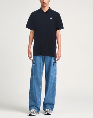 North Sails Man Polo shirt Navy Size S Cotton