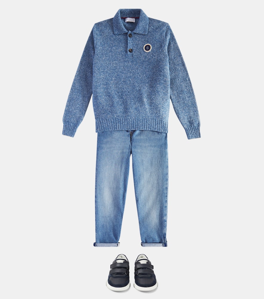 Brunello Cucinelli Kids Polo sweater