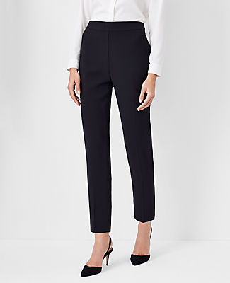 Ann Taylor The Tall Side Zip Ankle Pant in Fluid Crepe