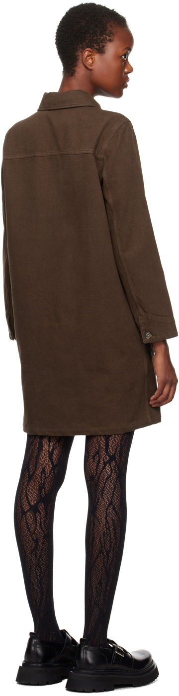 A.P.C. Brown Aurelia Denim Minidress