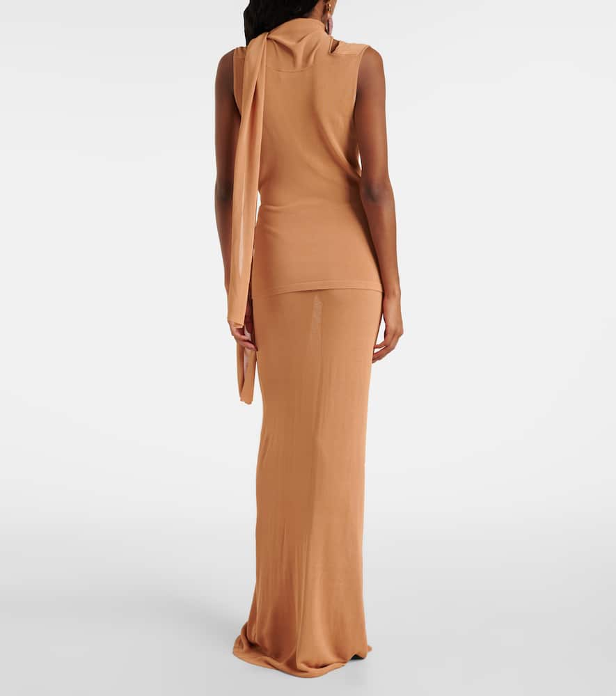Aya Muse Draped scarf-detail top