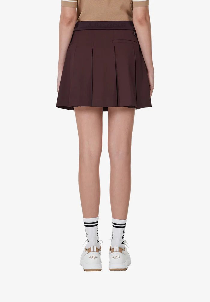 A. P.C. Pleated skirt 34 GAC - Burgundy