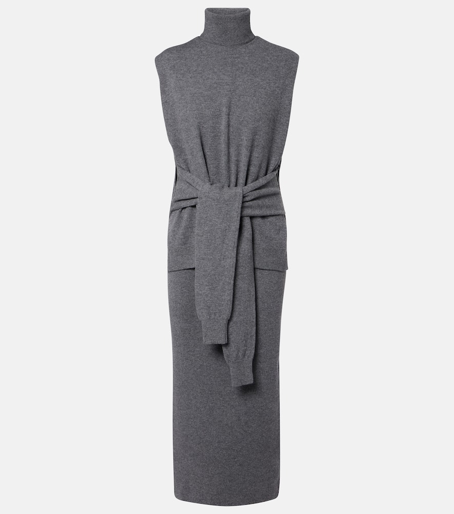 Róhe Layered wool and cashmere-blend maxi dress