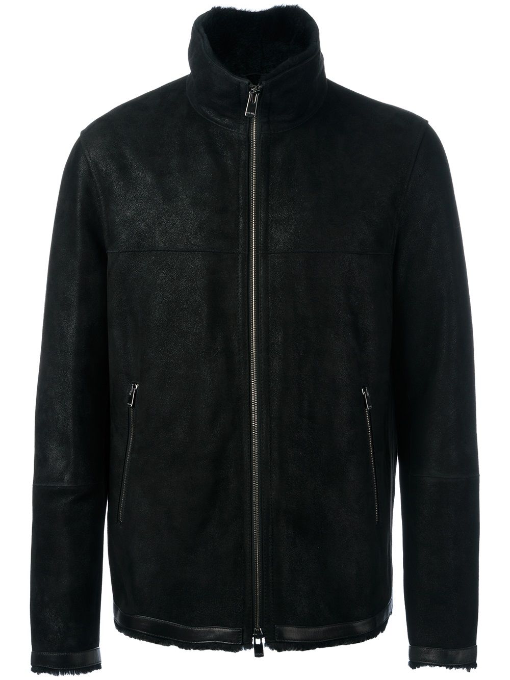 Drome zipped shearling jacket - Black