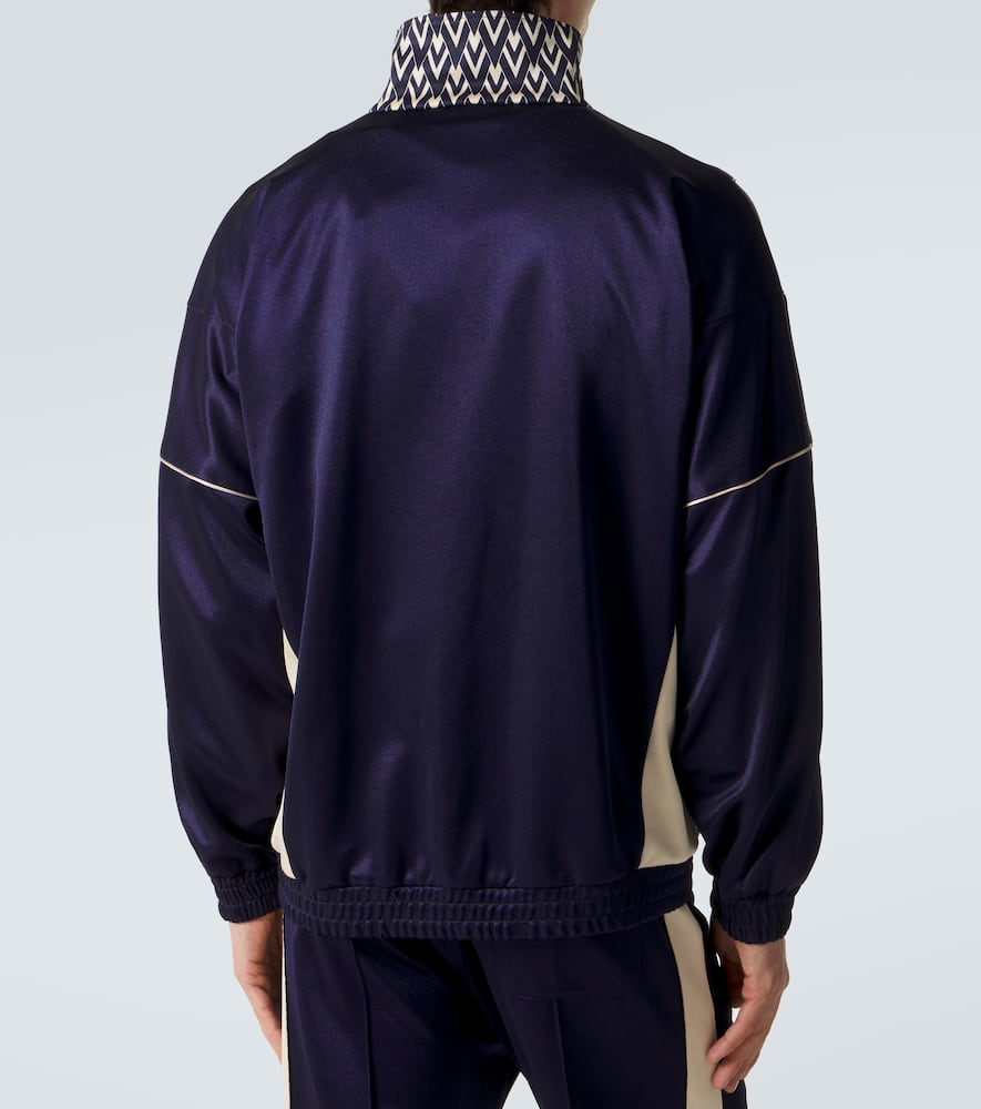 Printed jersey jacket