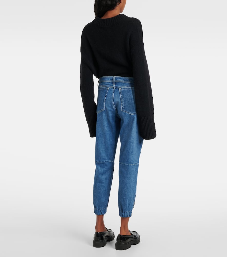 High-rise straight jeans