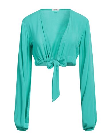Collection Woman Top Turquoise Size S Rayon