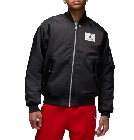 Essentials Statement Varsity Jacket 'Black'