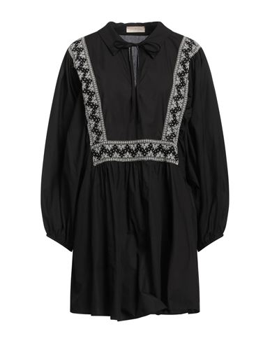 Momoní Woman Mini dress Black Size 10 Cotton
