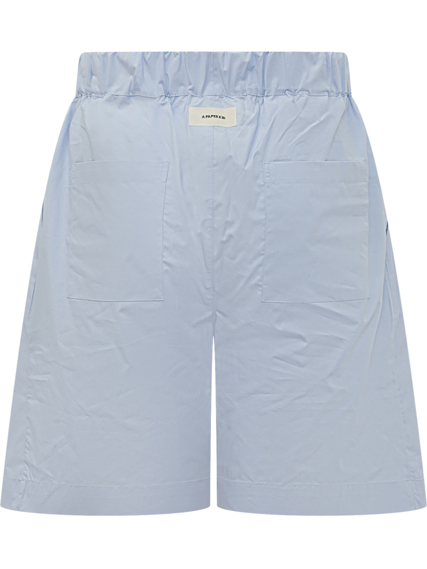 Sky Blue Solid Shorts