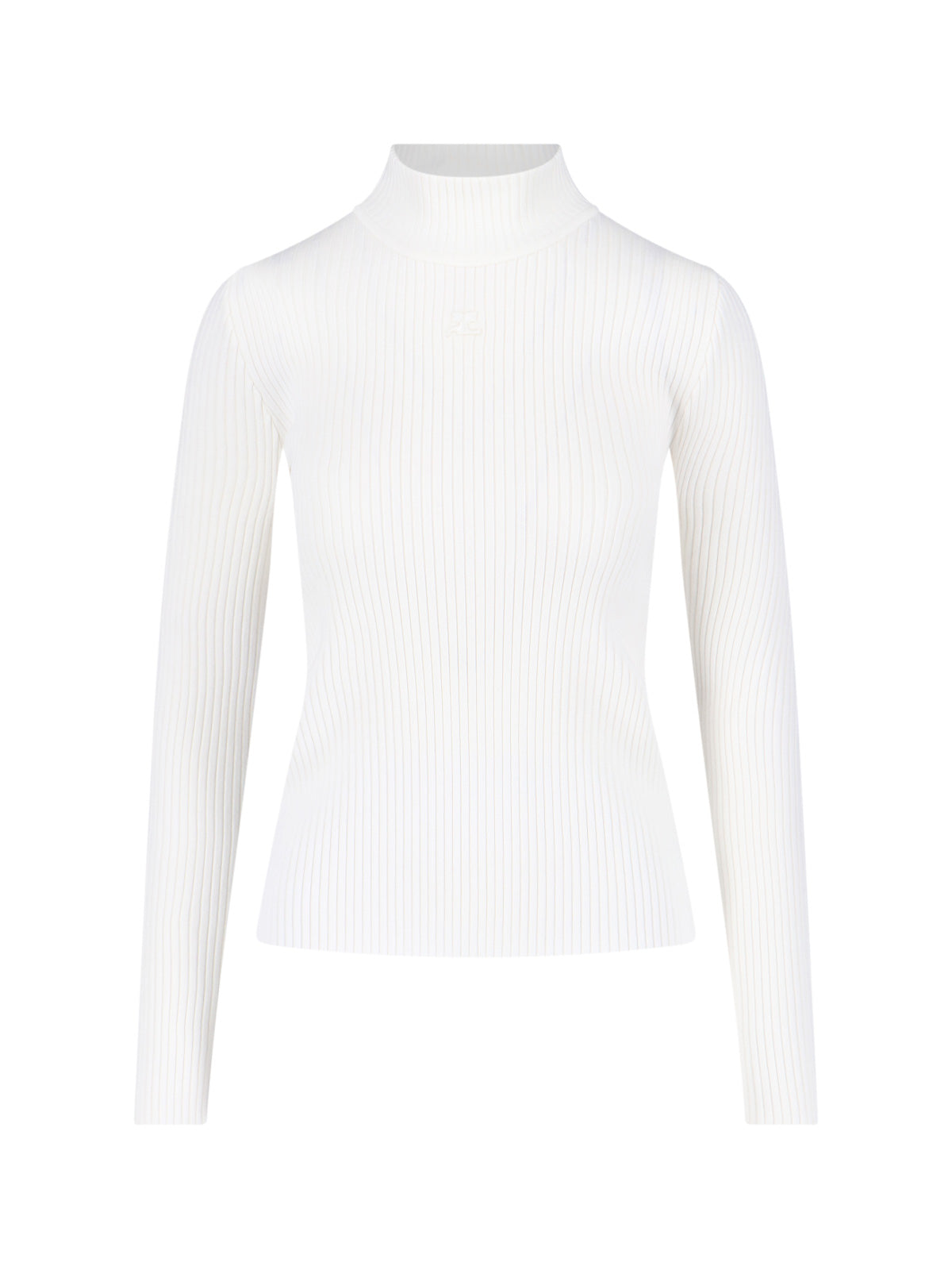 Courrèges Viscose-Blend Crewneck Sweater
