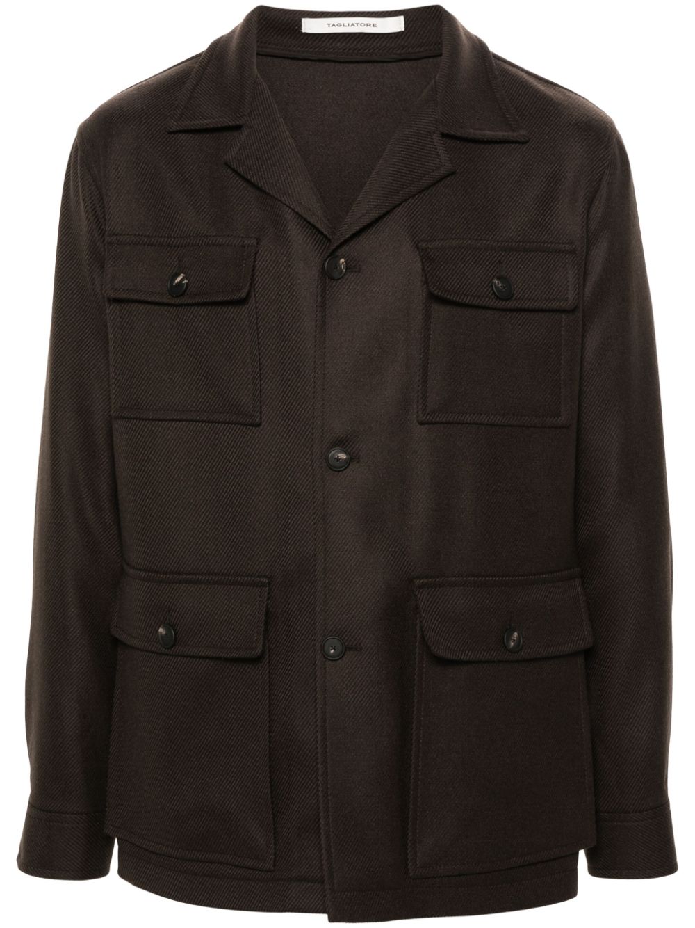 Tempest button-down shirt jacket - Brown