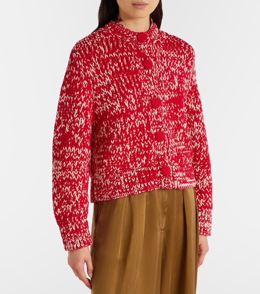 Cotton-blend cardigan