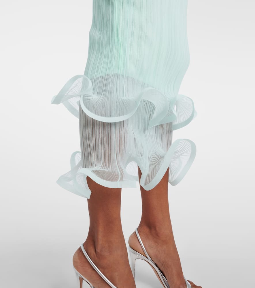 Kelso Knit semi-sheer midi skirt