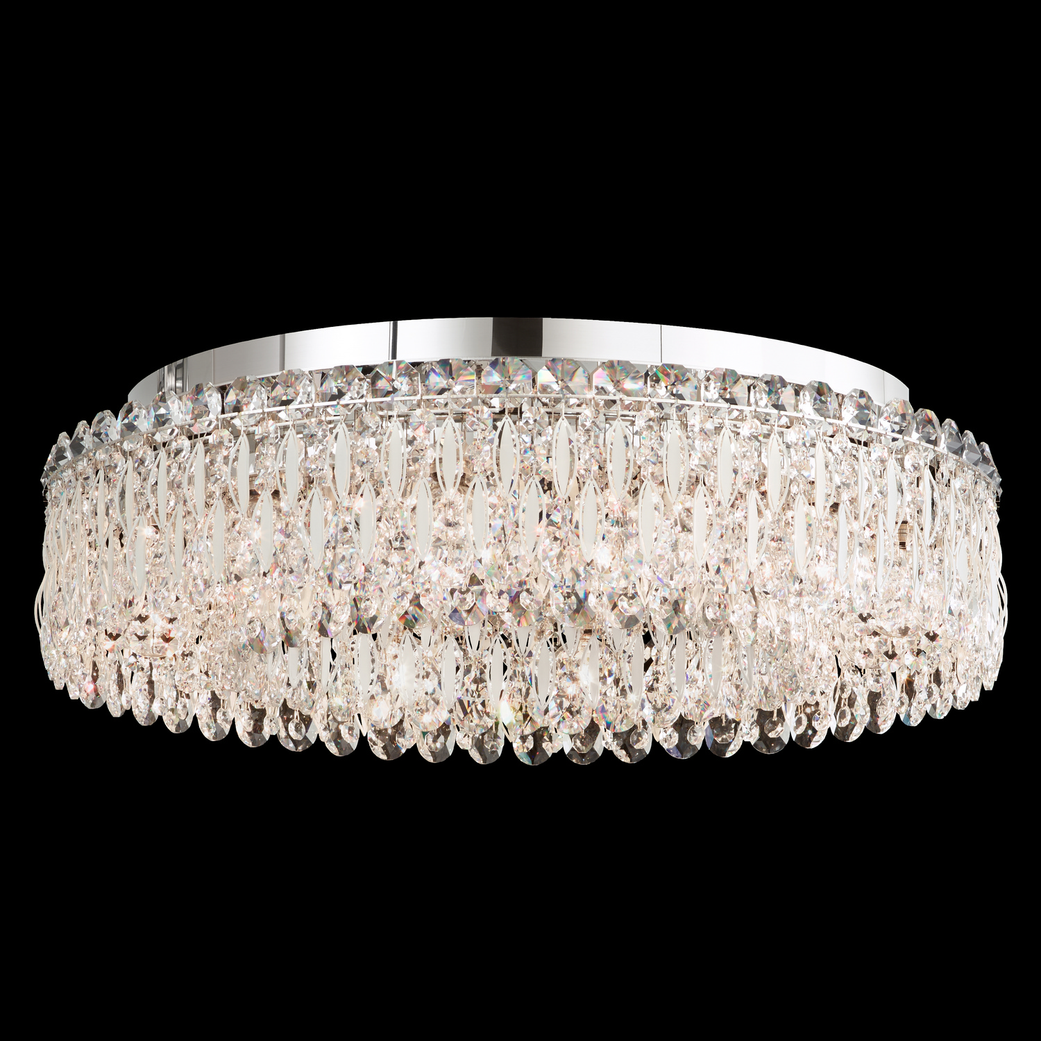 Sarella 12-Light Flush Mount Ceiling Light in Stainless Stee