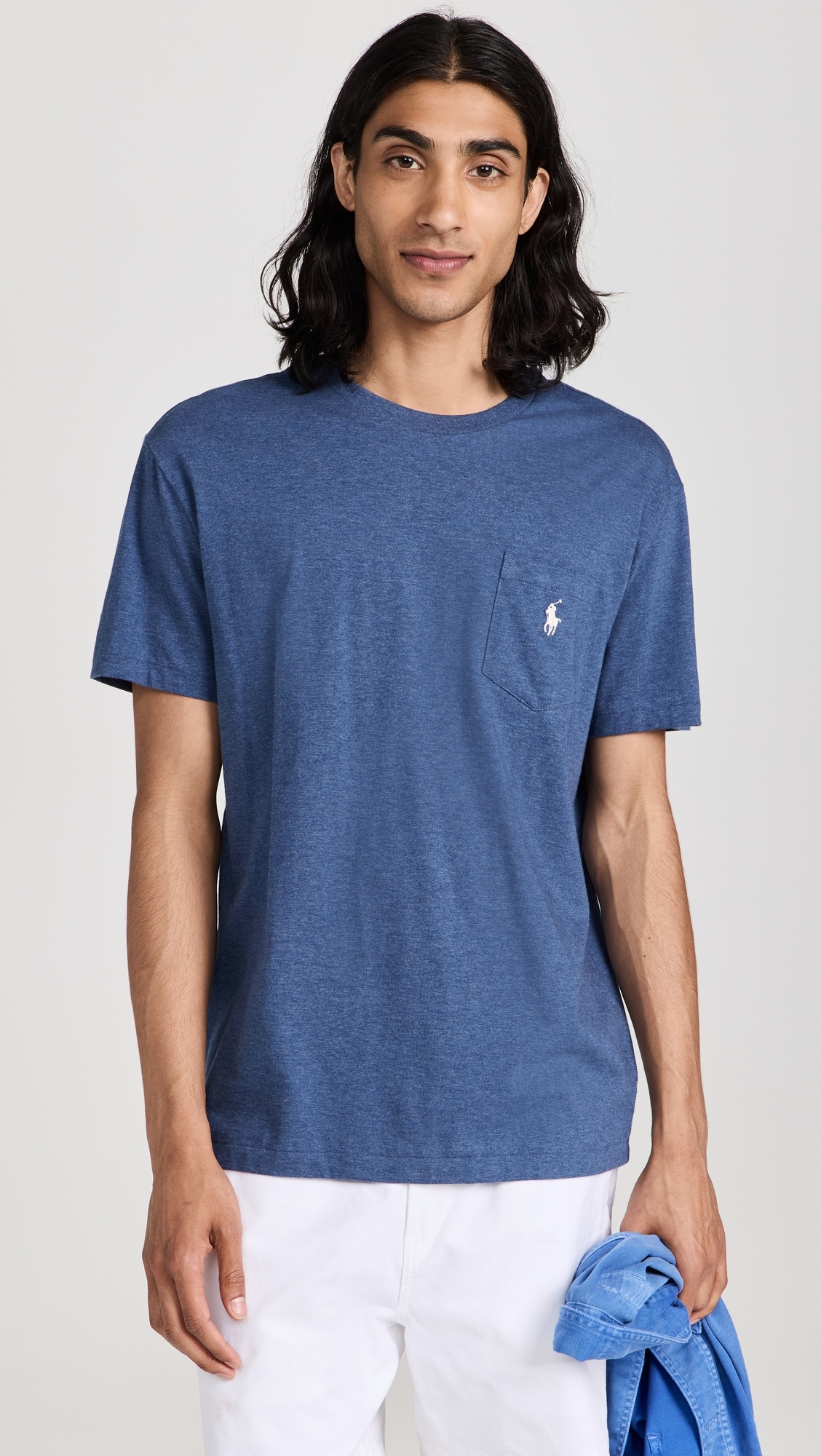 Classic Fit Pocket Tee Derby Blue Heather