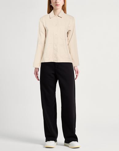 Woman Jacket Beige Size L Cotton