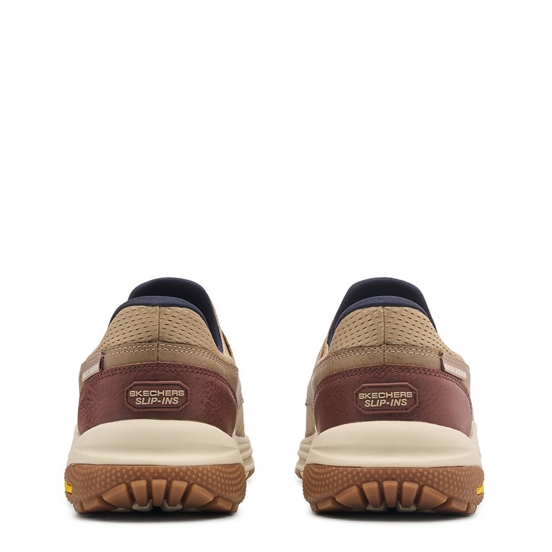 Men's Slip-Ins Alden Bungee Lace Goodyear Slip On Shoes (Taupe)