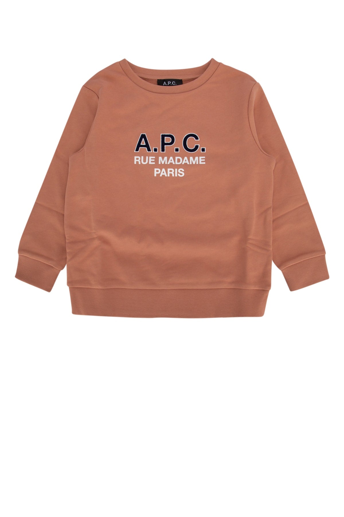 Logo-Embroidered Cotton Sweatshirt — Beige