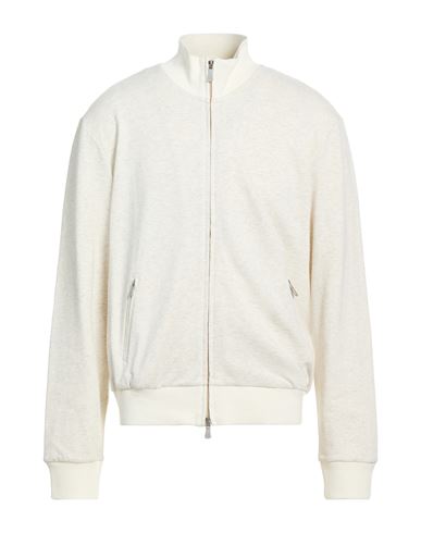 Platinum Man Sweatshirt Ivory Size XL Cotton, Polyethylene
