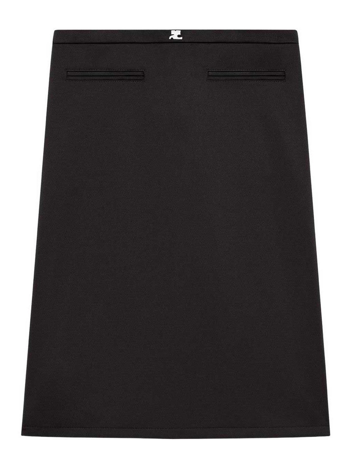 High -waisted tailoring skirt