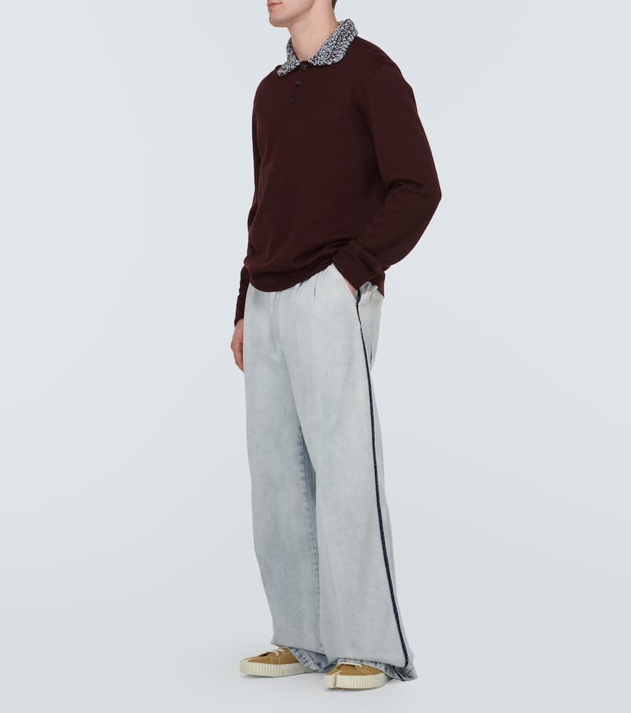 High-rise wide-leg jeans