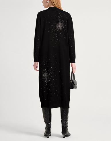 Woman Midi dress Black Size M Wool, Viscose, Polyamide, Cashmere