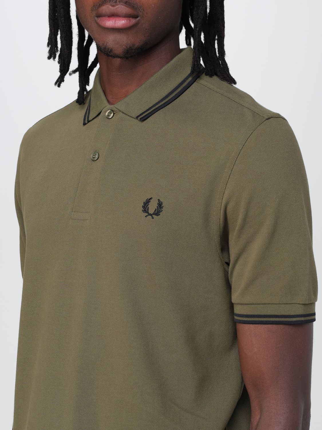 Polo Shirt Men color Emerald