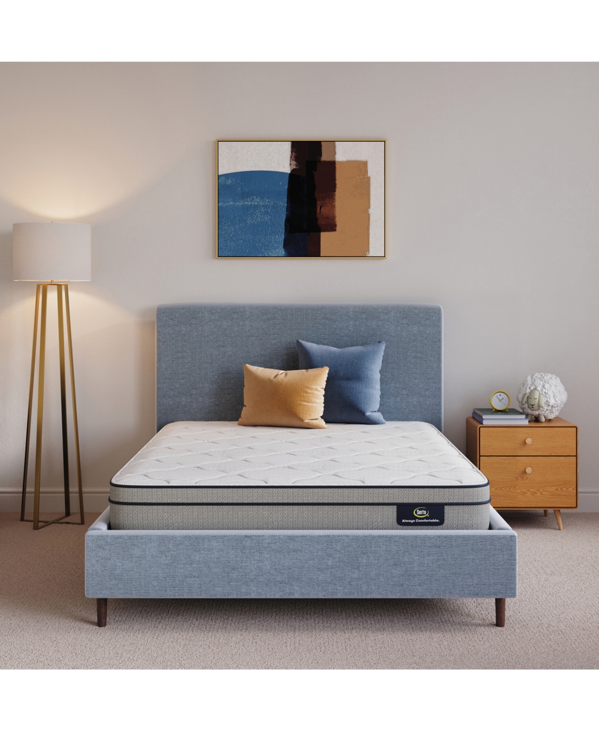 "Closeout! Flowering Cherry 8"" Plush Euro-Top Mattress - Queen"