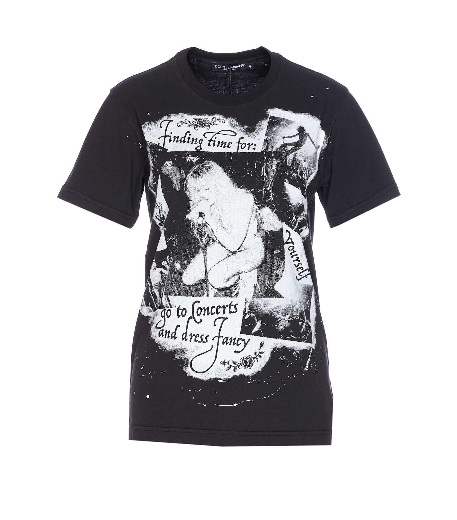 Graphic-print Distressed T-shirt