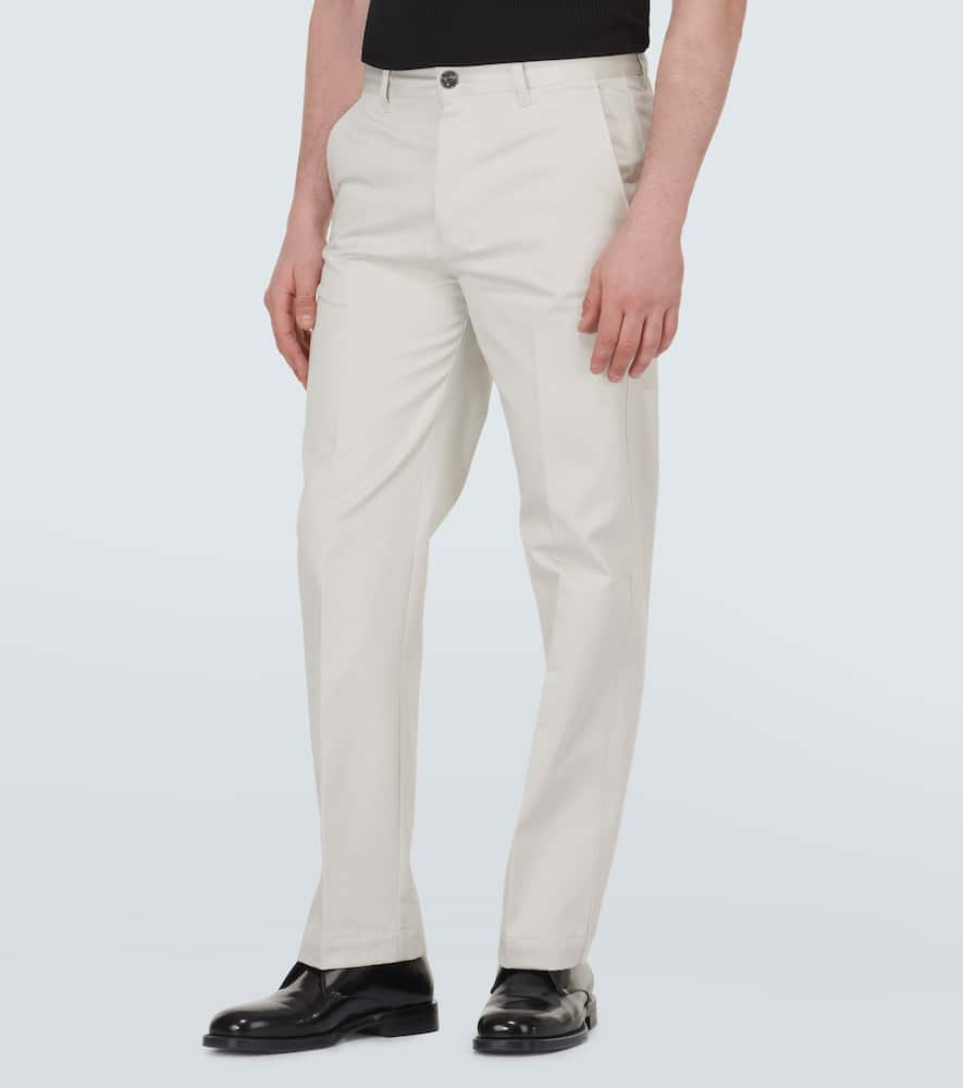 Ami Paris Straight cotton satin chinos