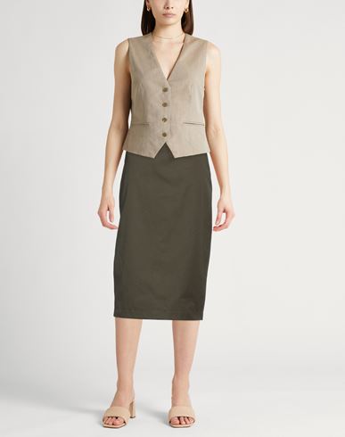 Woman Midi skirt Military green