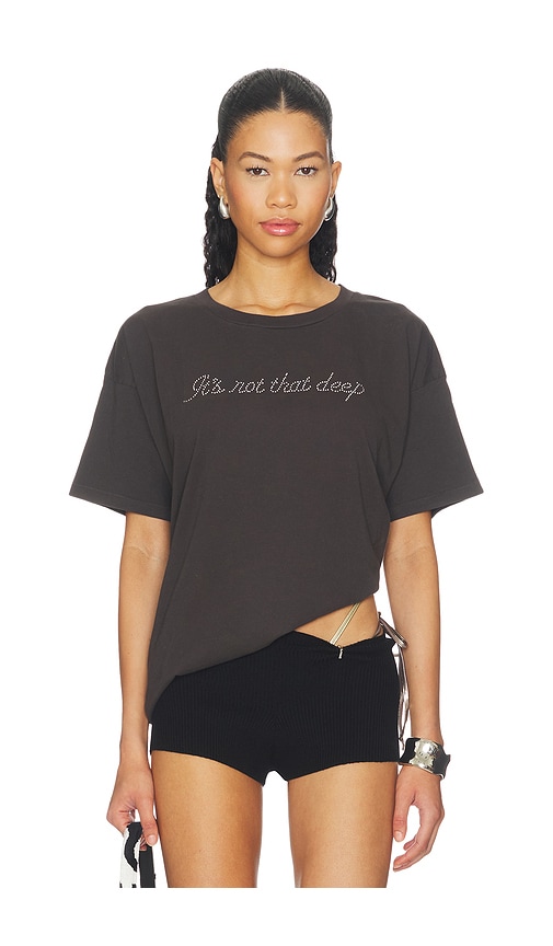 DAYDREAMER It's Not That Deep Merch Tee in Charcoal. - XS also in S, M