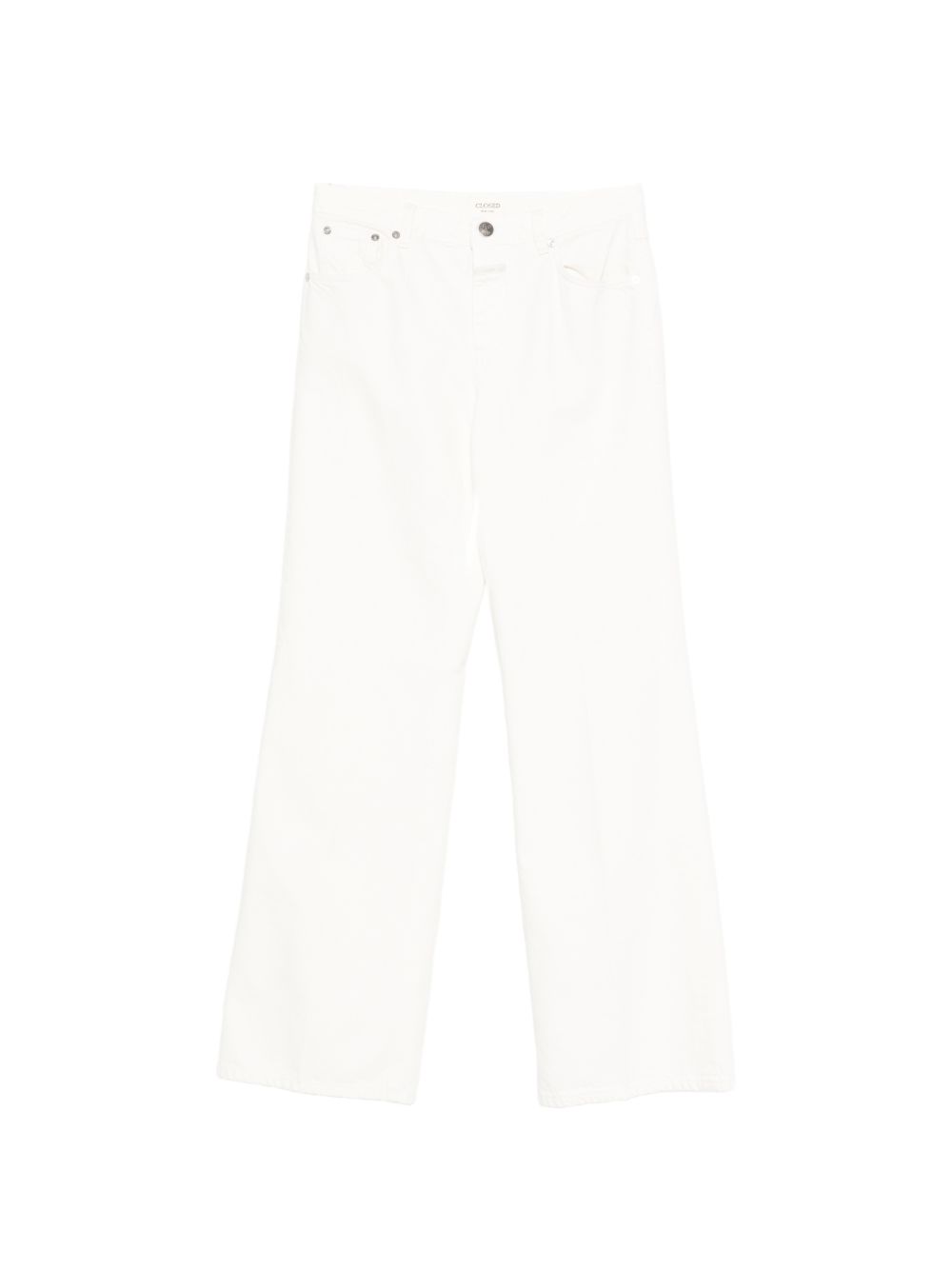Straight-leg denim jeans