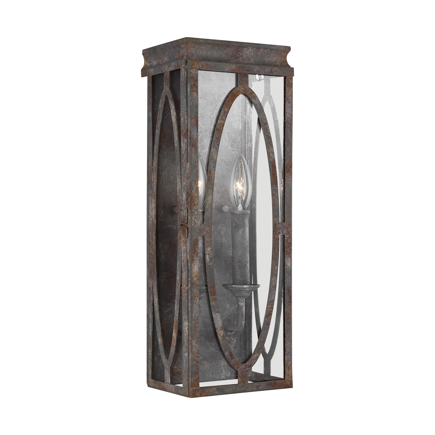 Visual Comfort Studio Patrice 2-Light Wall Sconce in Deep Abyss by Sean Lavin
