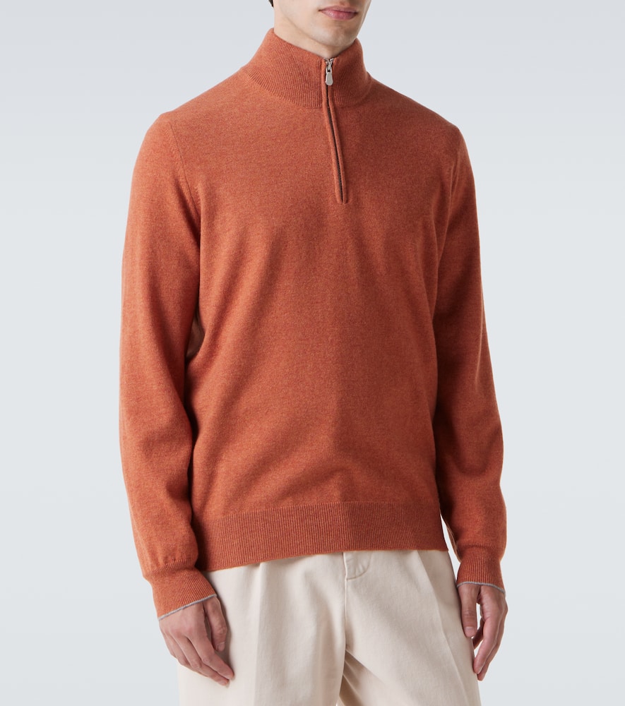 Cashmere half-zip sweater