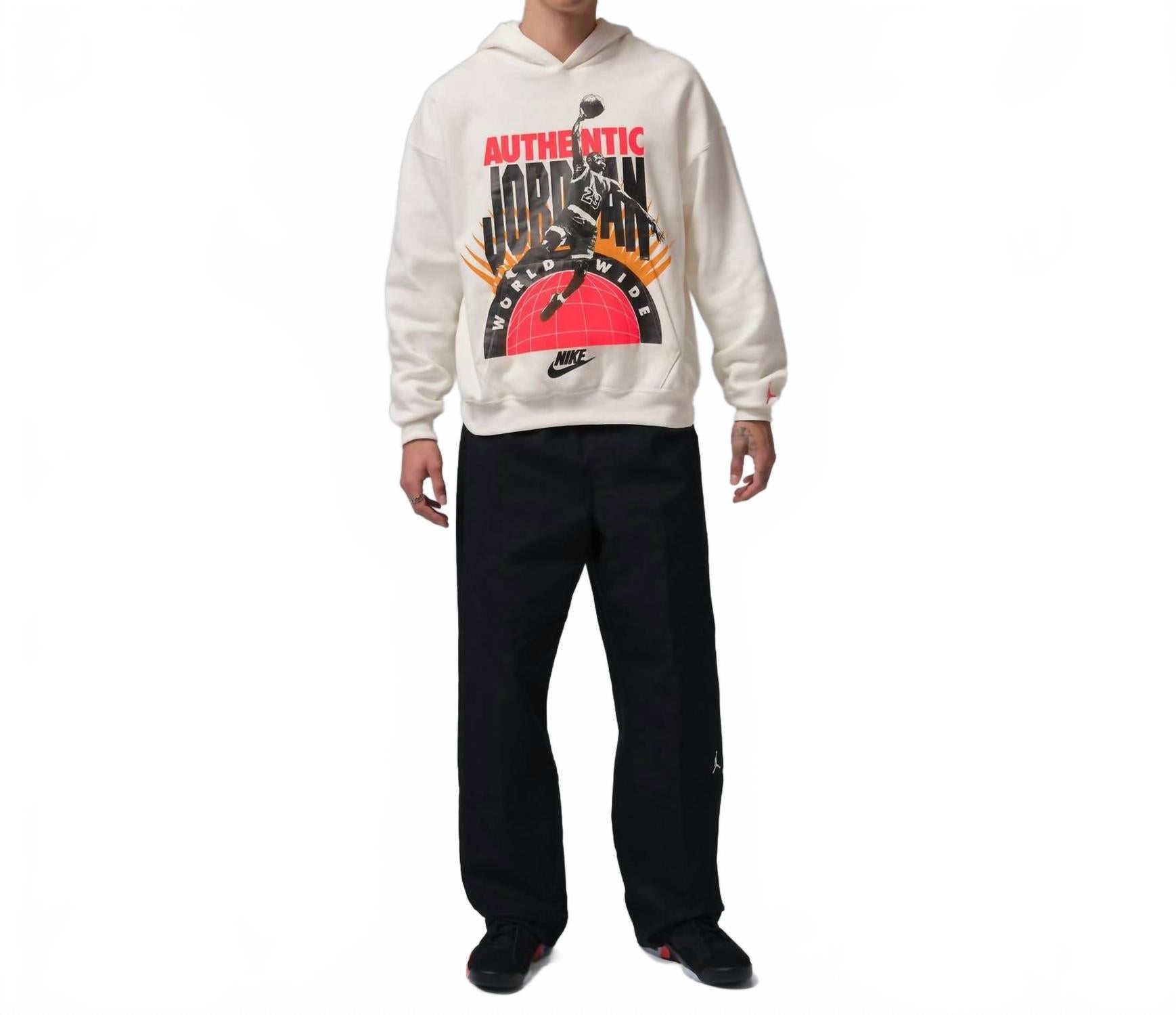 Jordan Brooklyn Fleece Hoodie In Cream/sail