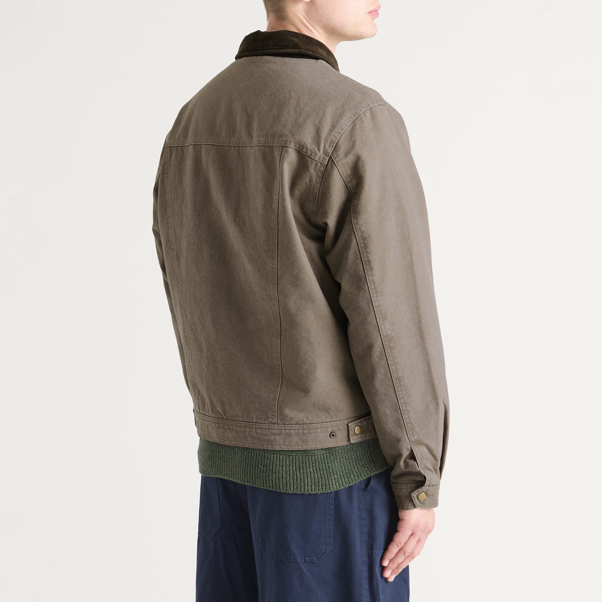 Men's Heavy Canvas Storm Trucker Jacket Mud