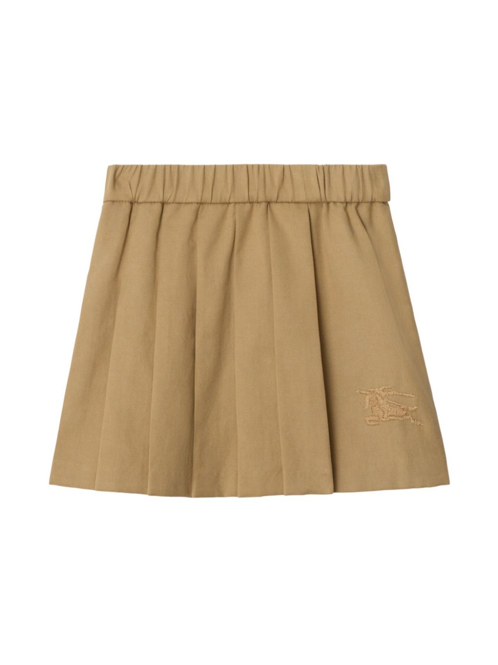 Embroidered motif pleated skirt - Neutrals