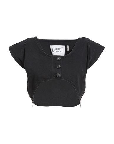 Woman Top Black Size 4 Recycled cotton