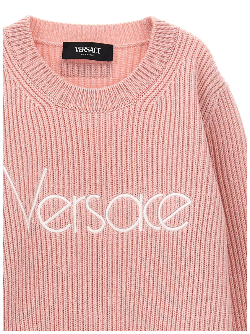 Girls Pink Logo Sweater