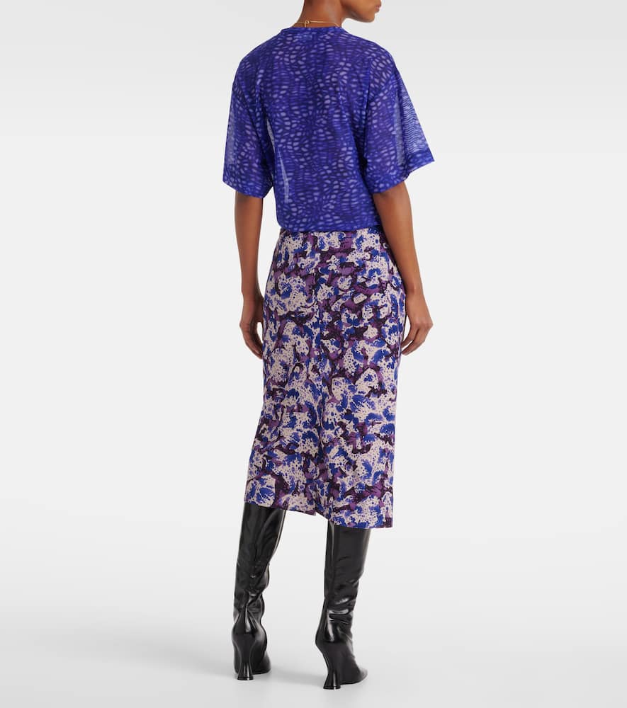 Floral pencil skirt
