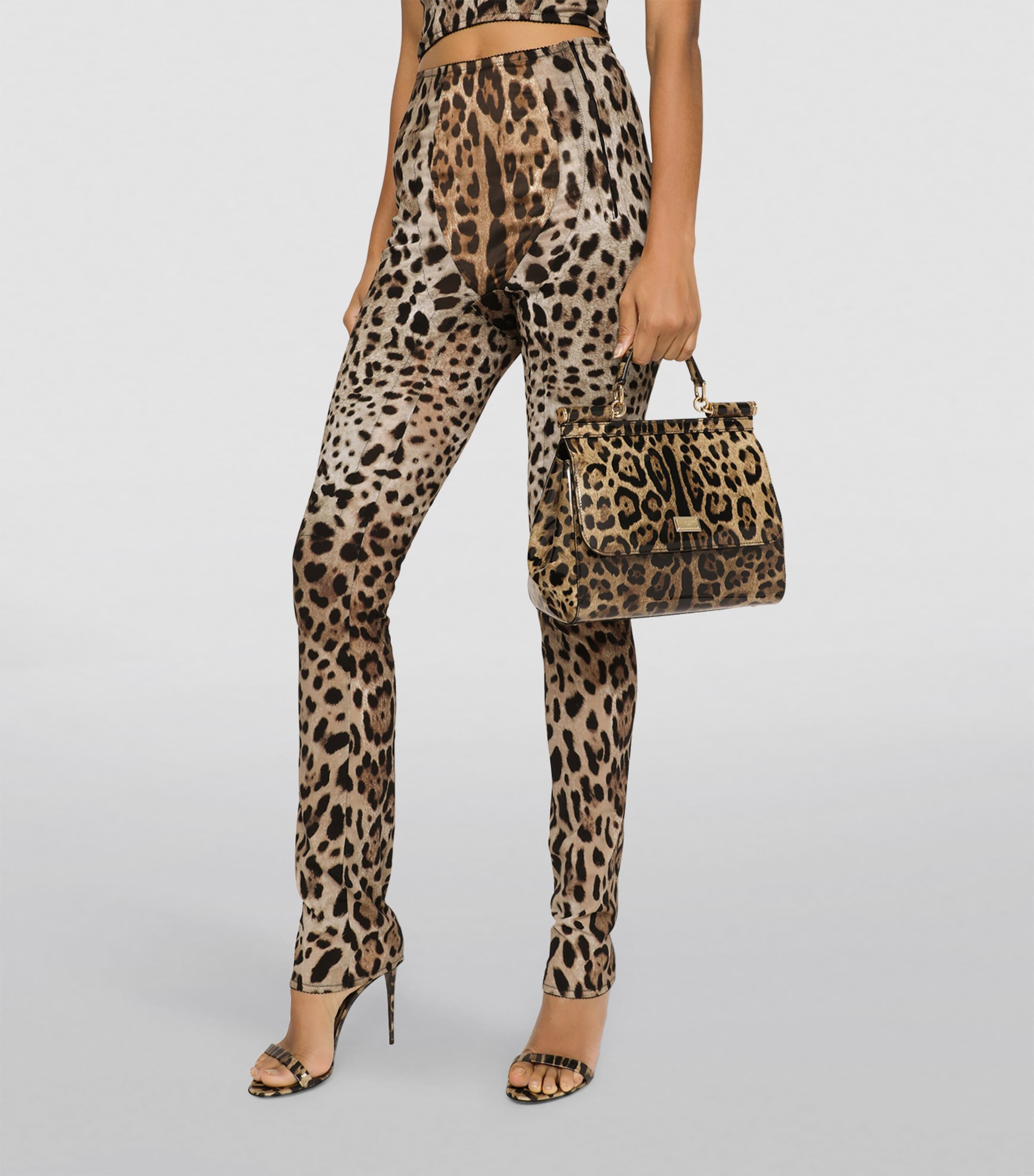 Kim Medium Leopard Print Sicily Bag