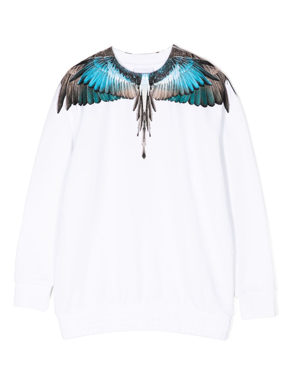 Wings-print cotton-blend sweatshirt - White