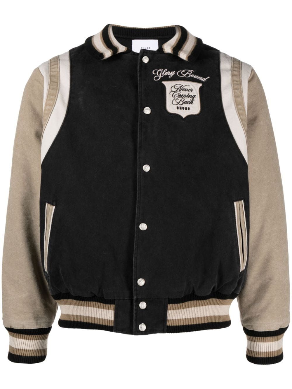 Washed Canvas Varsitand Jacket - Men's Outerwear