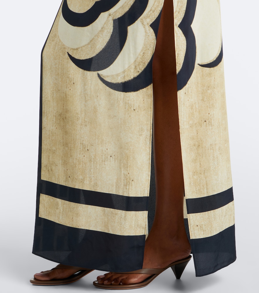 Sona printed silk maxi dress