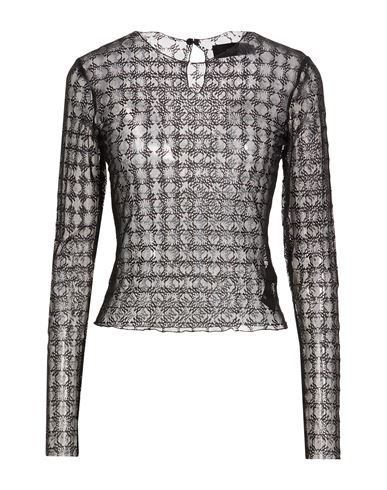 Woman Top Black Size M Polyester, Elastane