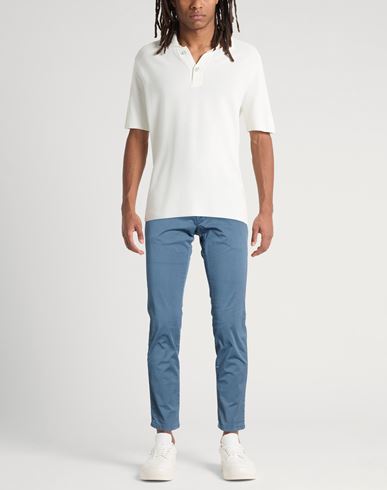 Roÿ Roger's Man Pants Slate blue Size 33 Cotton, Elastane
