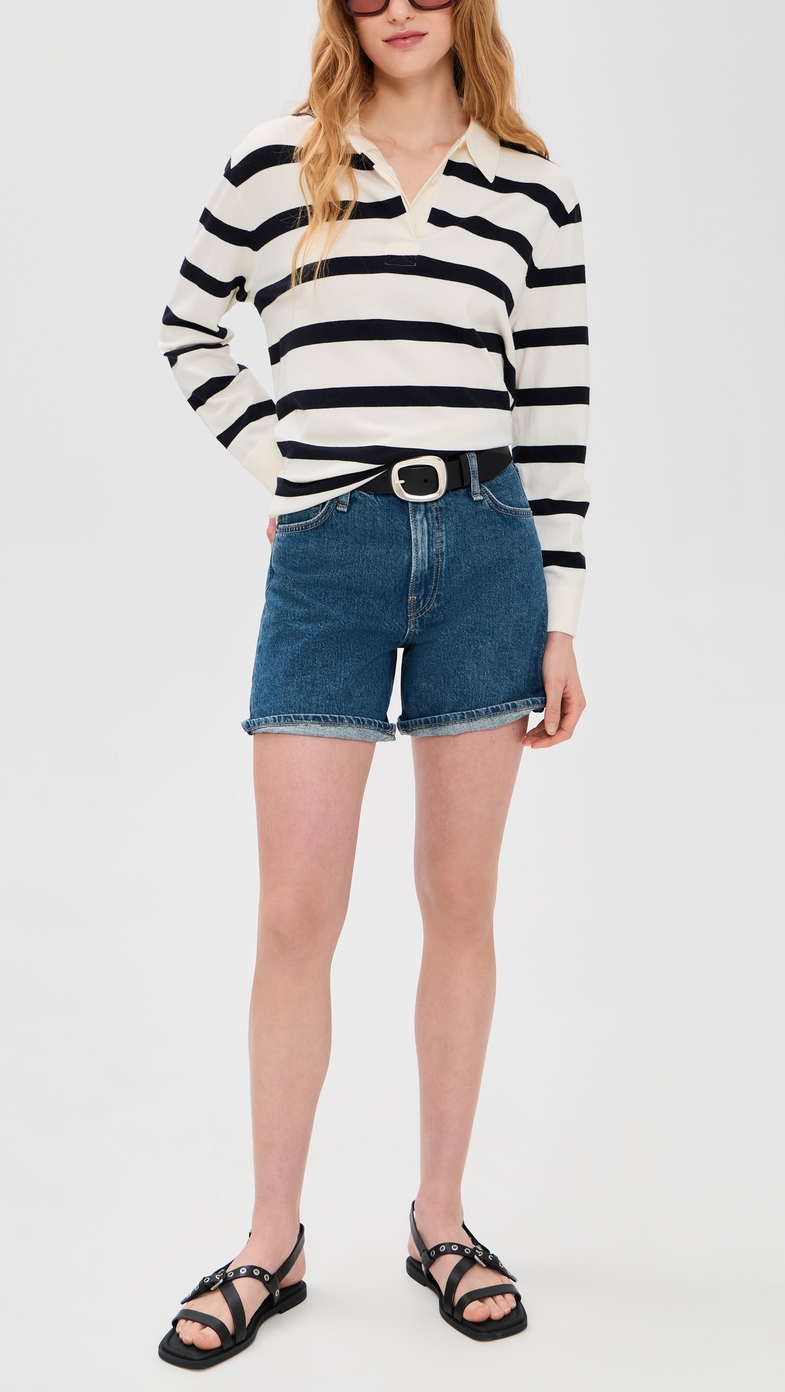 Kaia Denim Shorts Cornflower